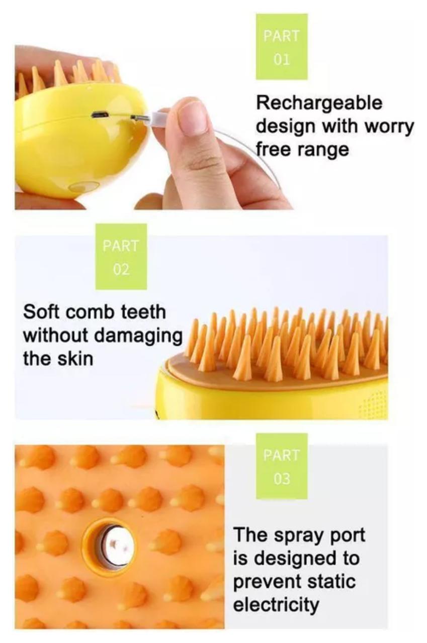 Cepillo de Limpieza y Masaje para Mascotas