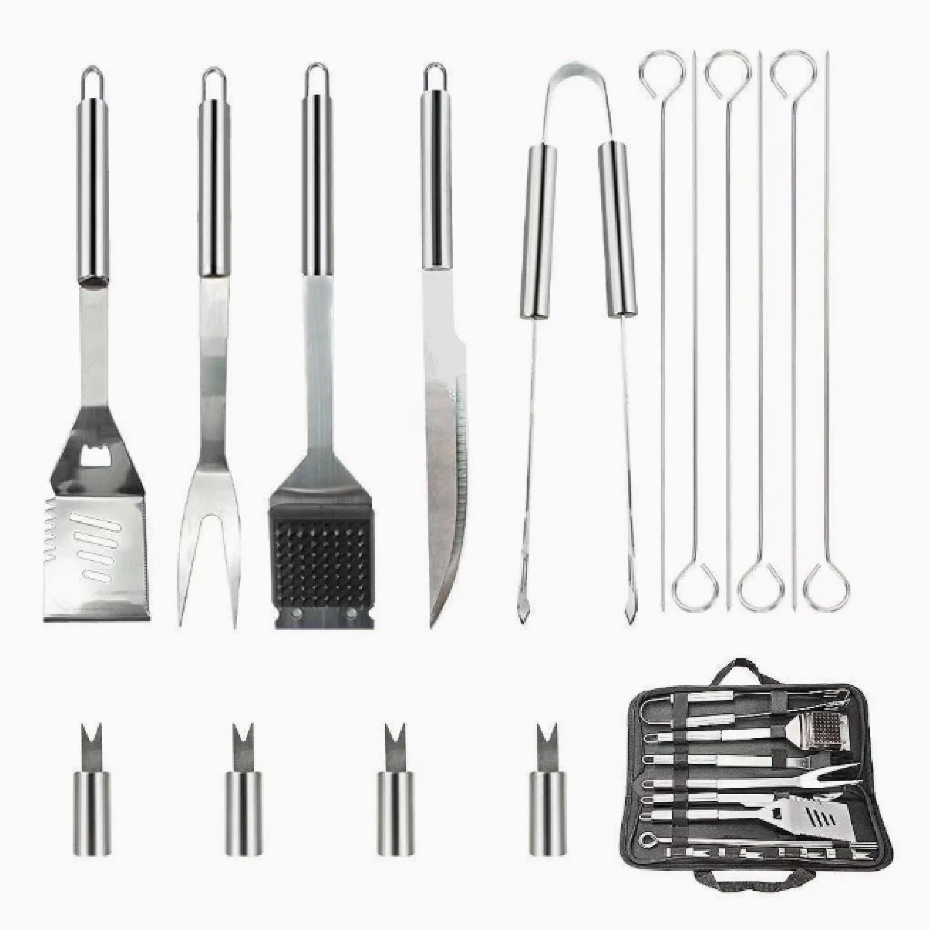 Kit Completo de Accesorios para Barbacoa – 15 Piezas