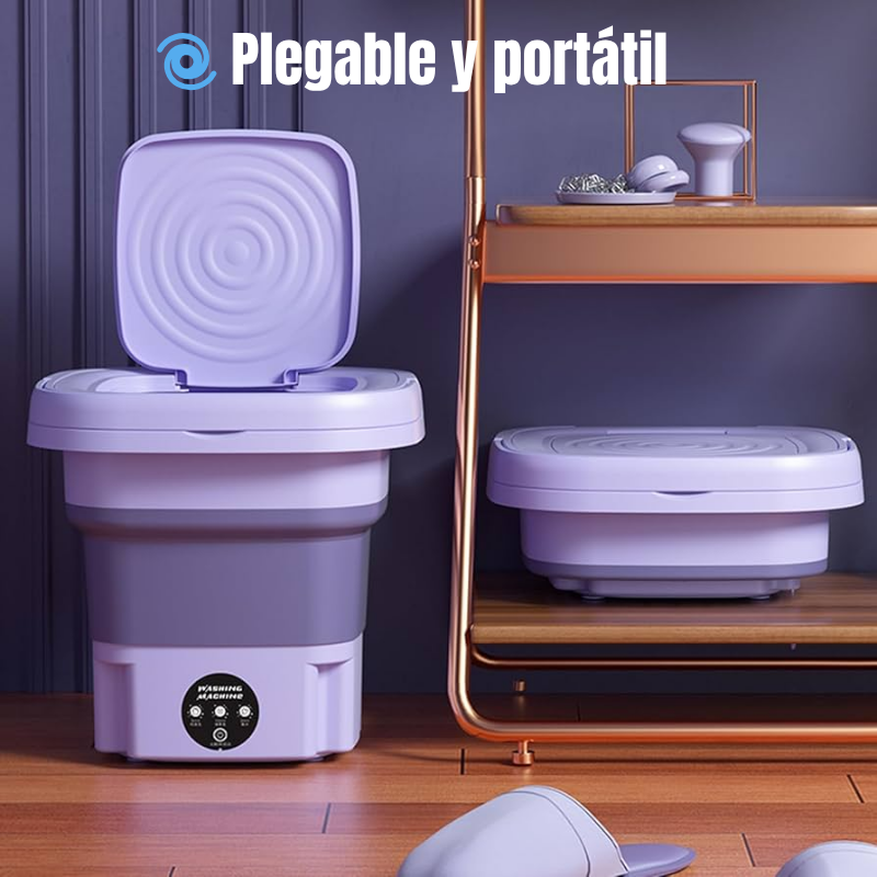 Lavadora Mini Portátil 9L – ¡Lava y seca tu ropa en cualquier lugar!