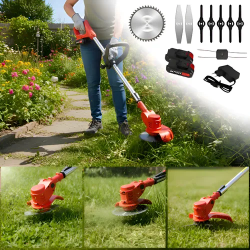 Guadaña Inalámbrica Corta Césped – ¡Mantén tu jardín impecable sin esfuerzo!