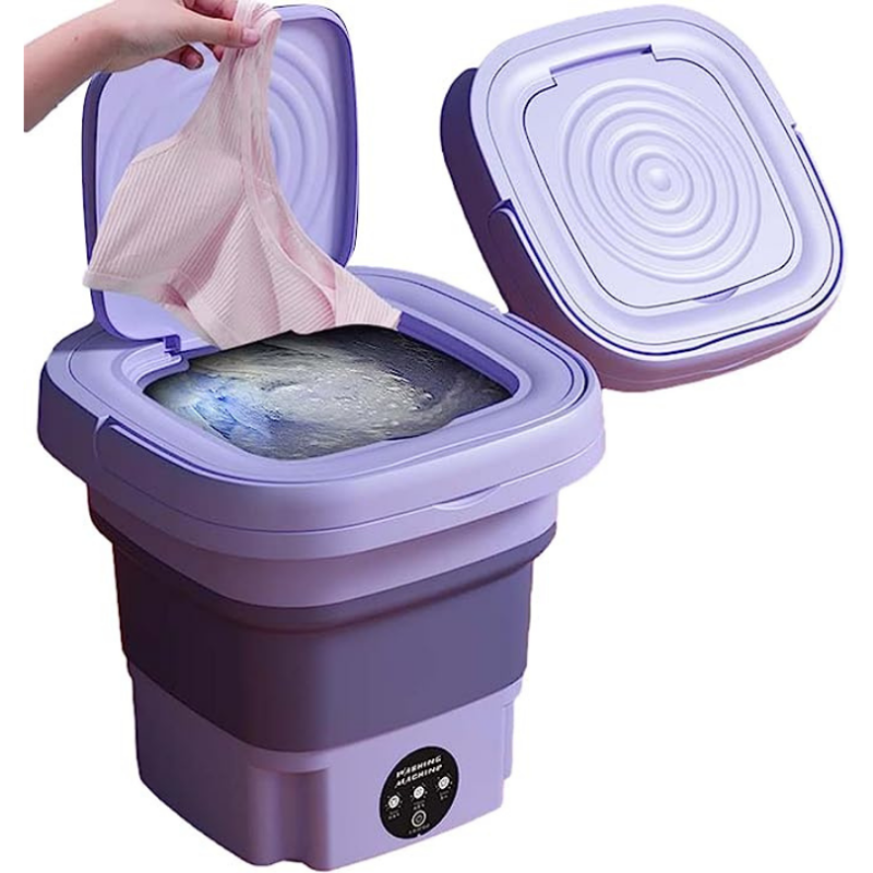 Lavadora Mini Portátil 9L – ¡Lava y seca tu ropa en cualquier lugar!
