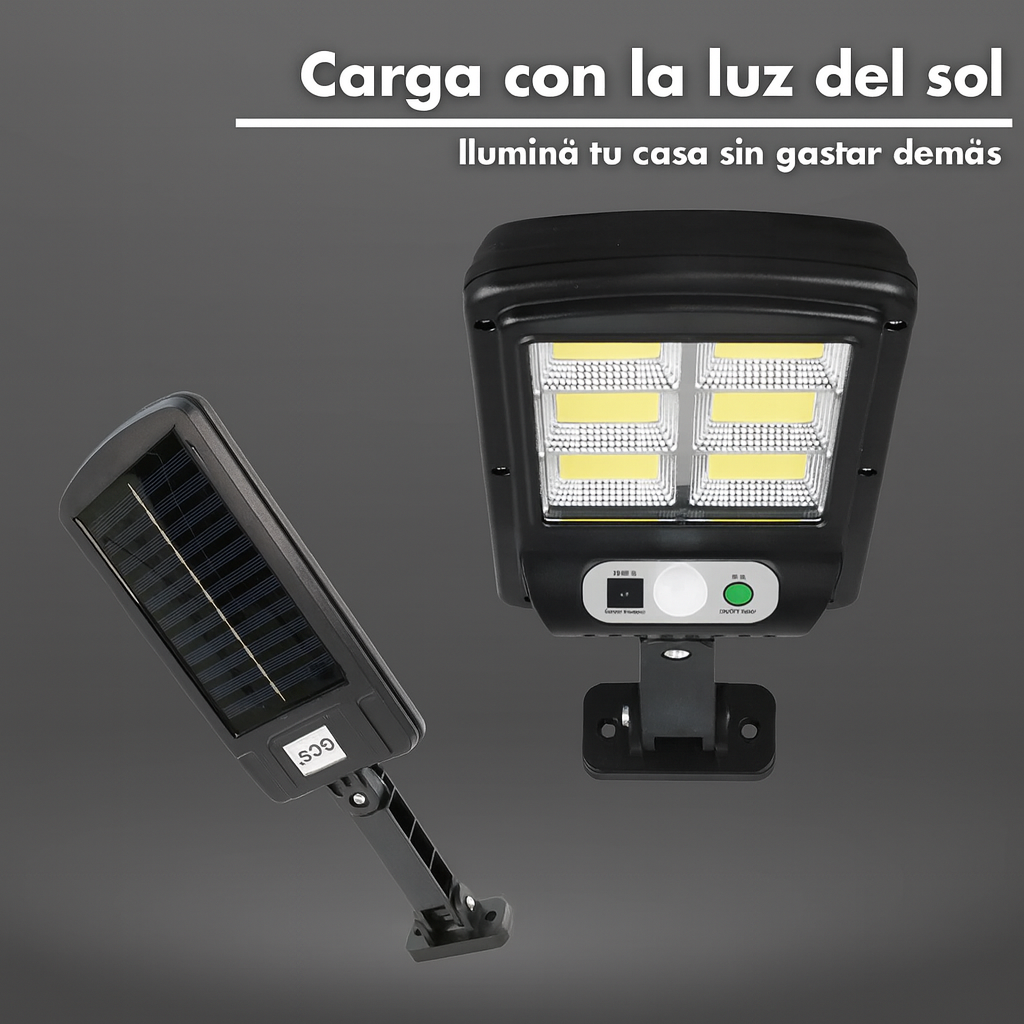 PROMO 2x1  - Lámpara Solar Inteligente con Carga Automática
