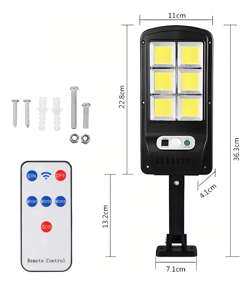 PROMO 2x1  - Lámpara Solar Inteligente con Carga Automática
