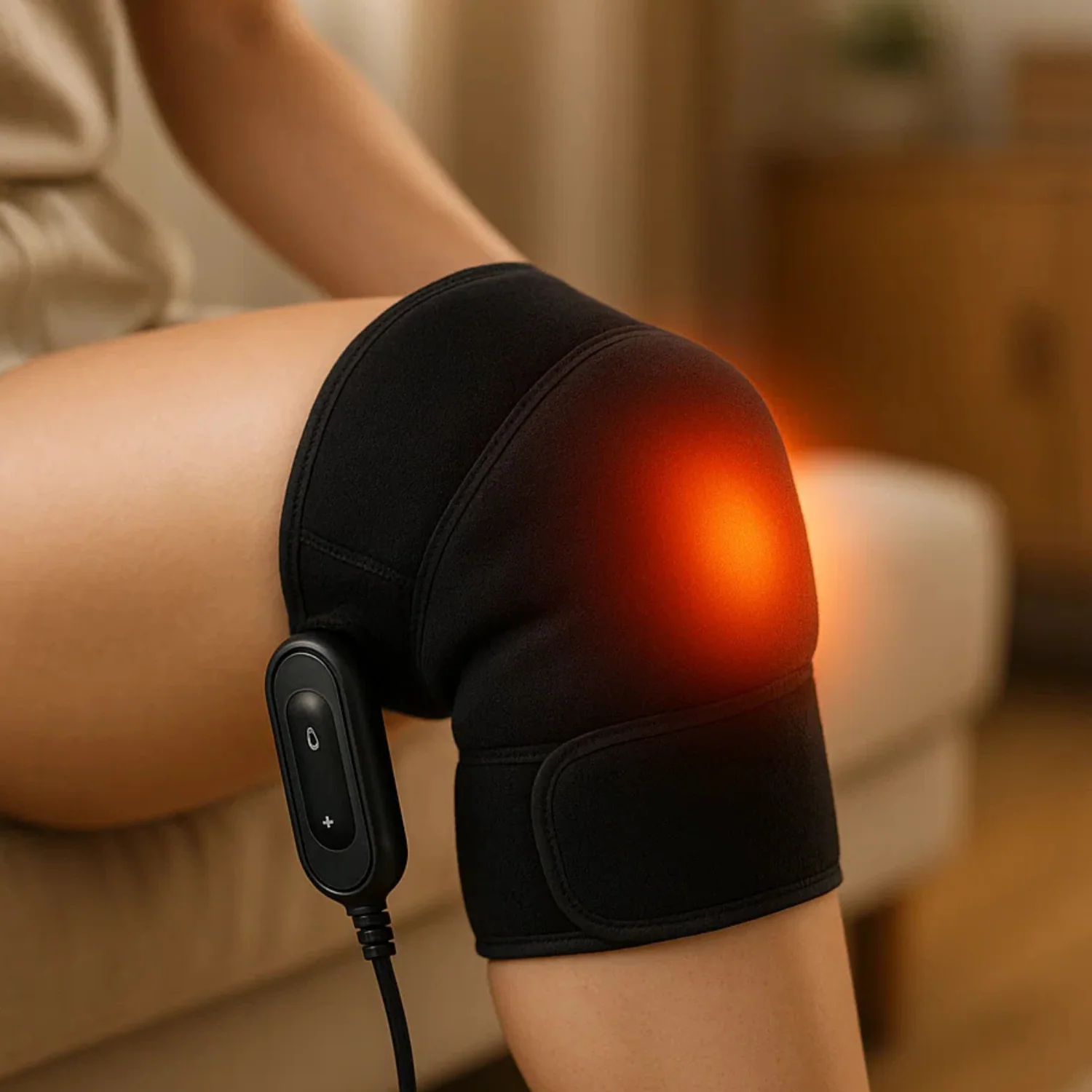 Rodillera Térmica de Calentamiento Rápido para Aliviar el Dolor